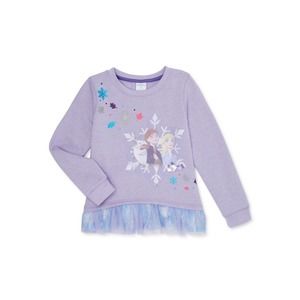 Disney Frozen 2 Elsa Anna Ruffle Sweatshirt